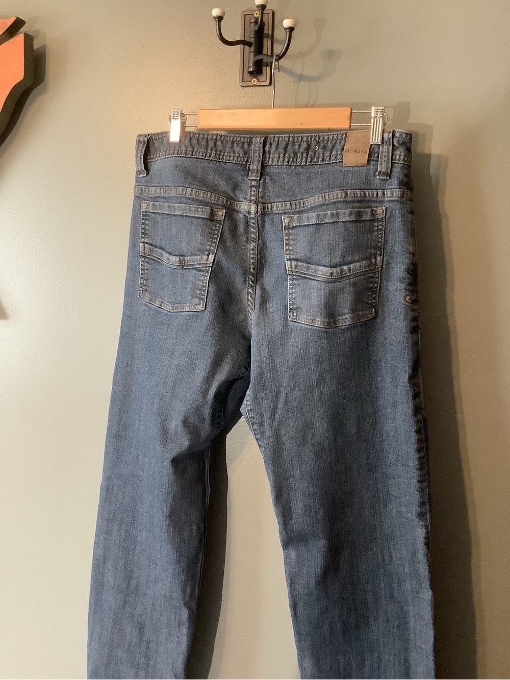 Men's Prana Blue Denim Jeans 34x32 - Classic Straight Fit
